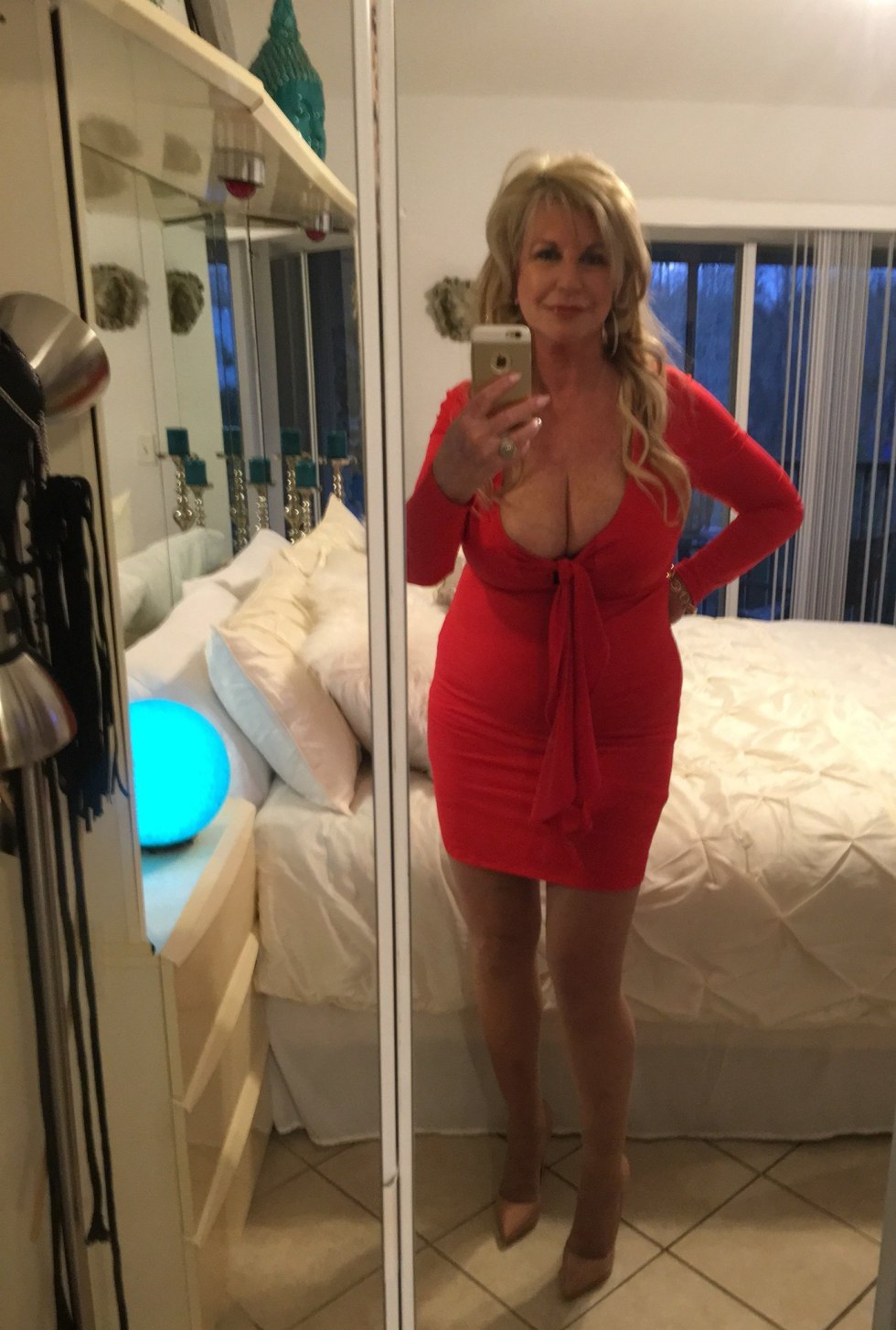 Selfies of an adult woman
