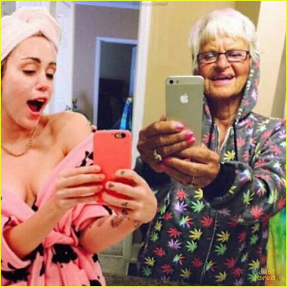 Grandma Miley Cyrus