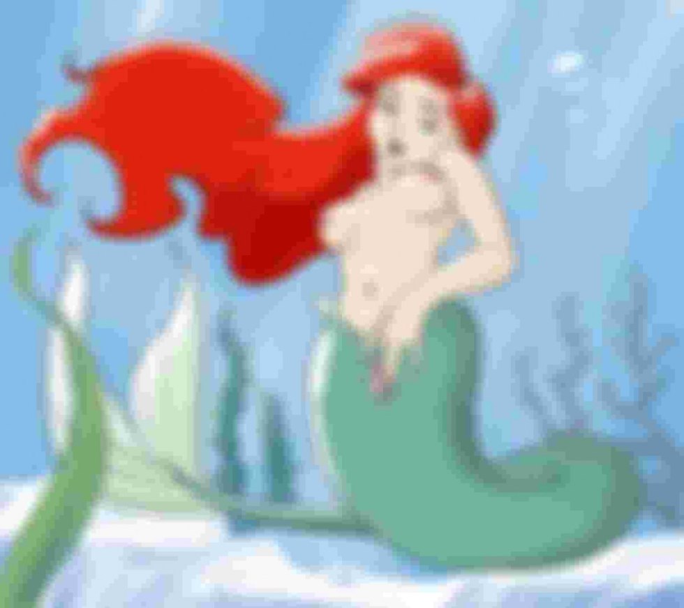 Mermaid Ariel with big tits