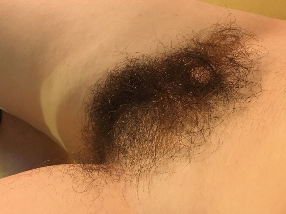 Hairy pussy in the bathroom