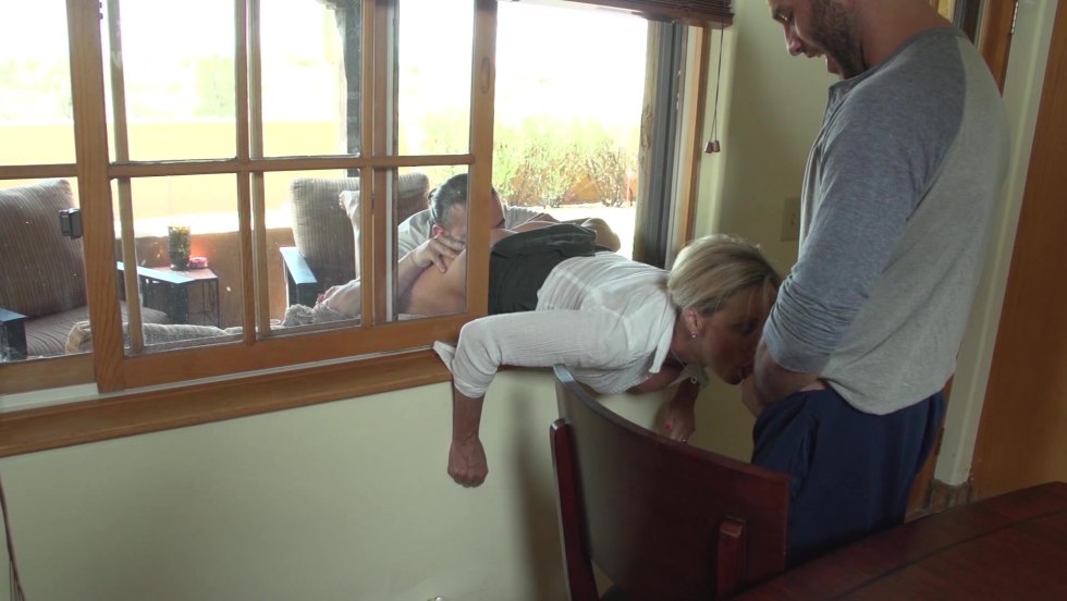 Triple beautiful mature panties nightshell window window sill