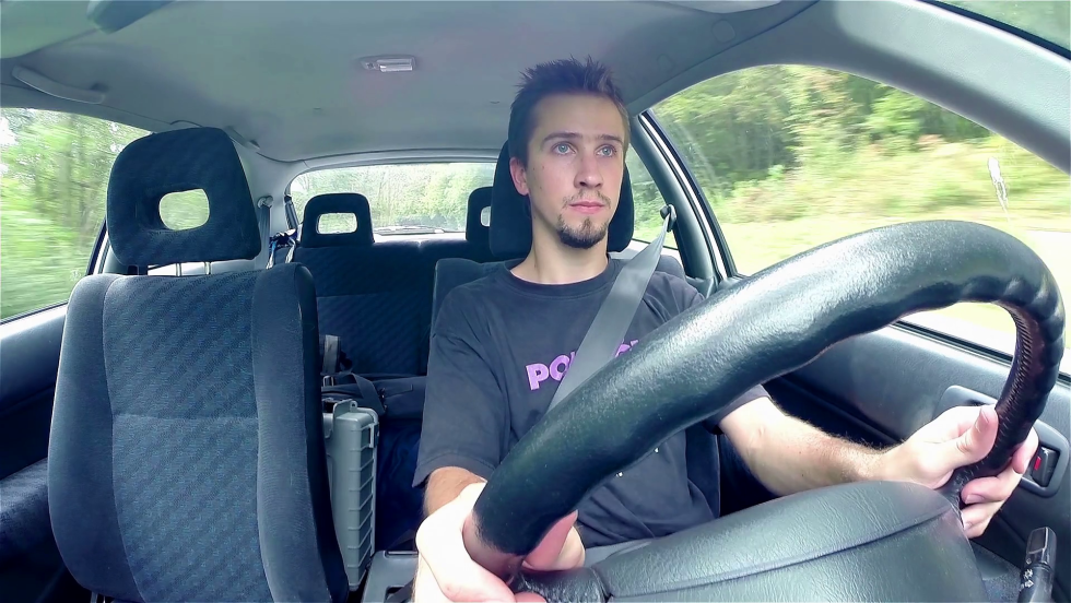 The girl sucked the driver