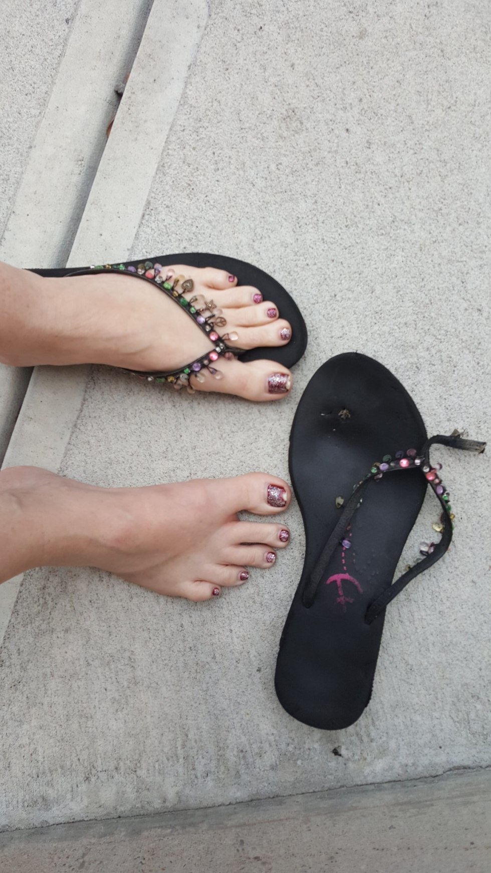 Women's shales on the legs