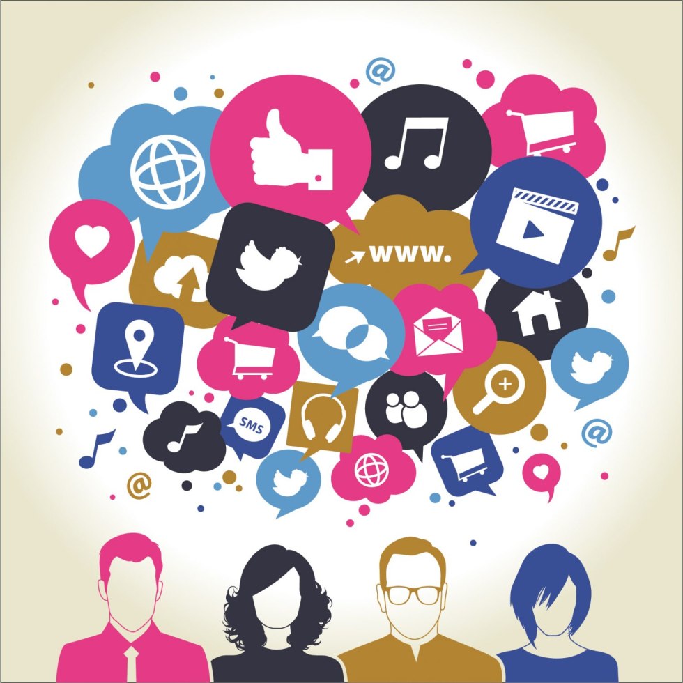 Social networks Vector illustration