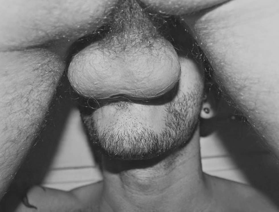 Girl licks pussy with a member