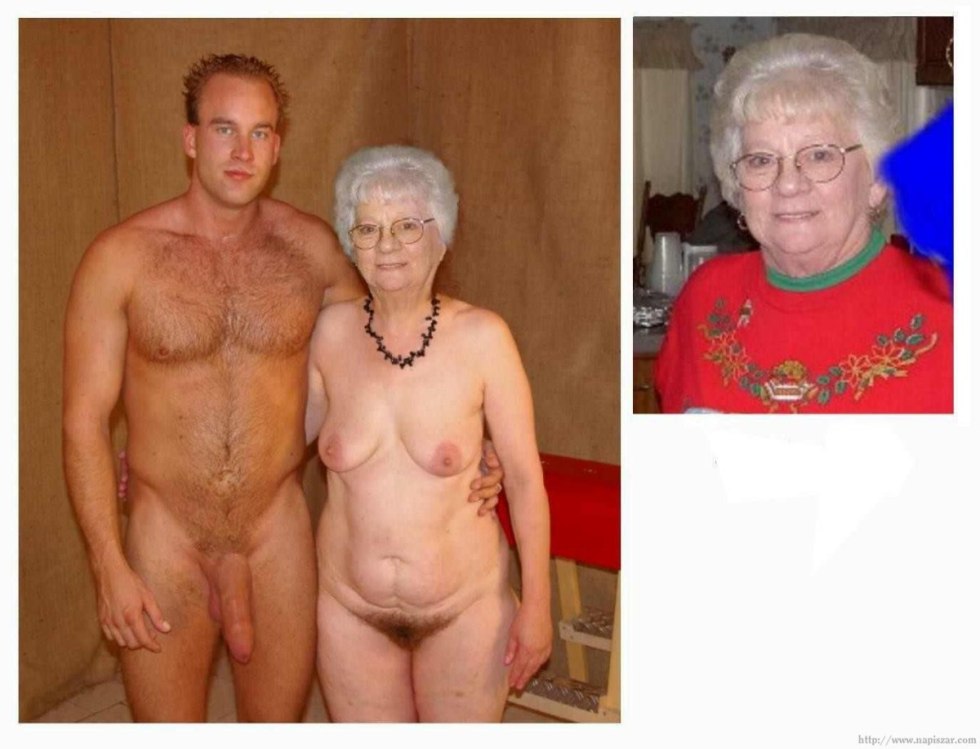 Naked elderly couples on the beach