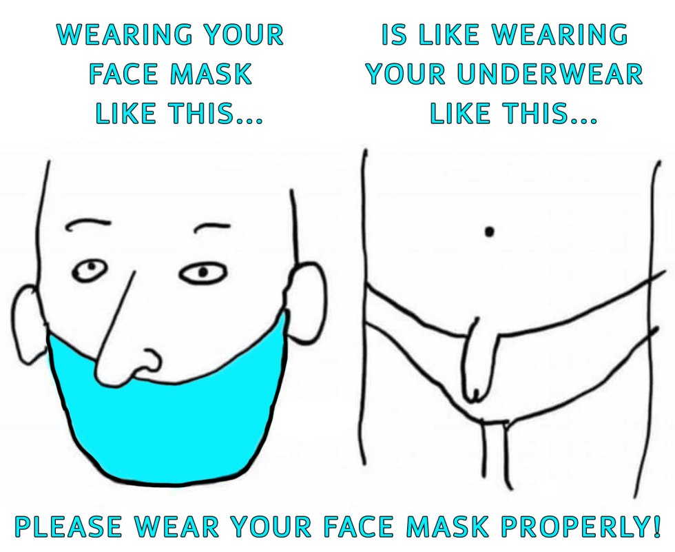 Mask wearing announcement