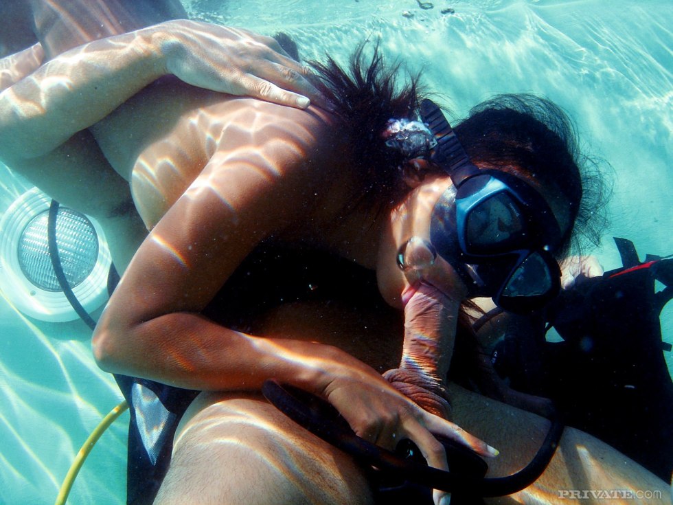Naked on the shore in flows