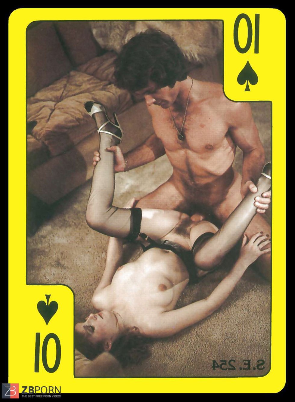 Vintage playing porn cards