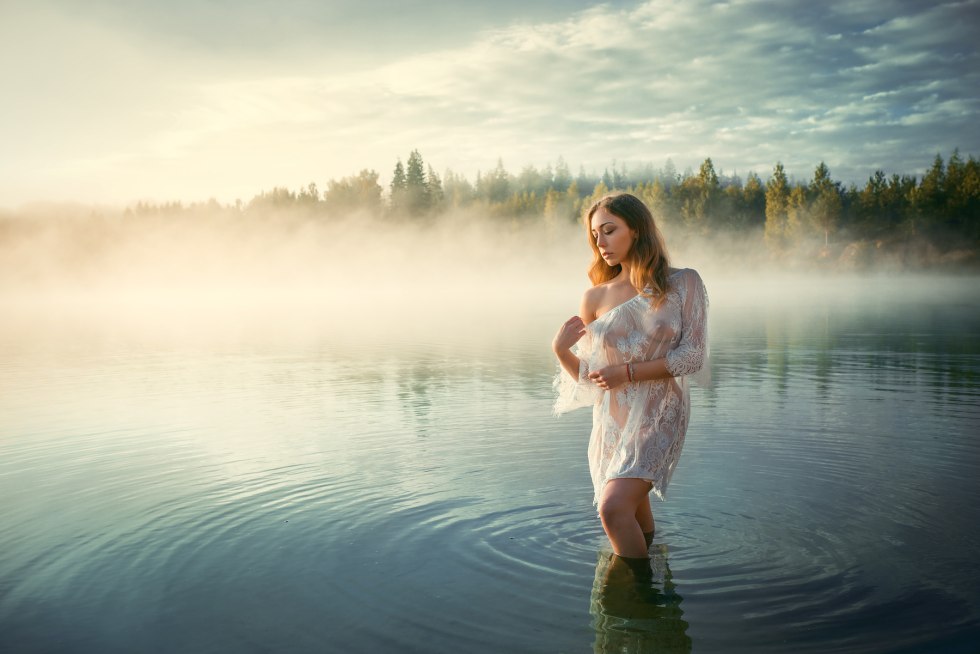 Photoshoot on the lake
