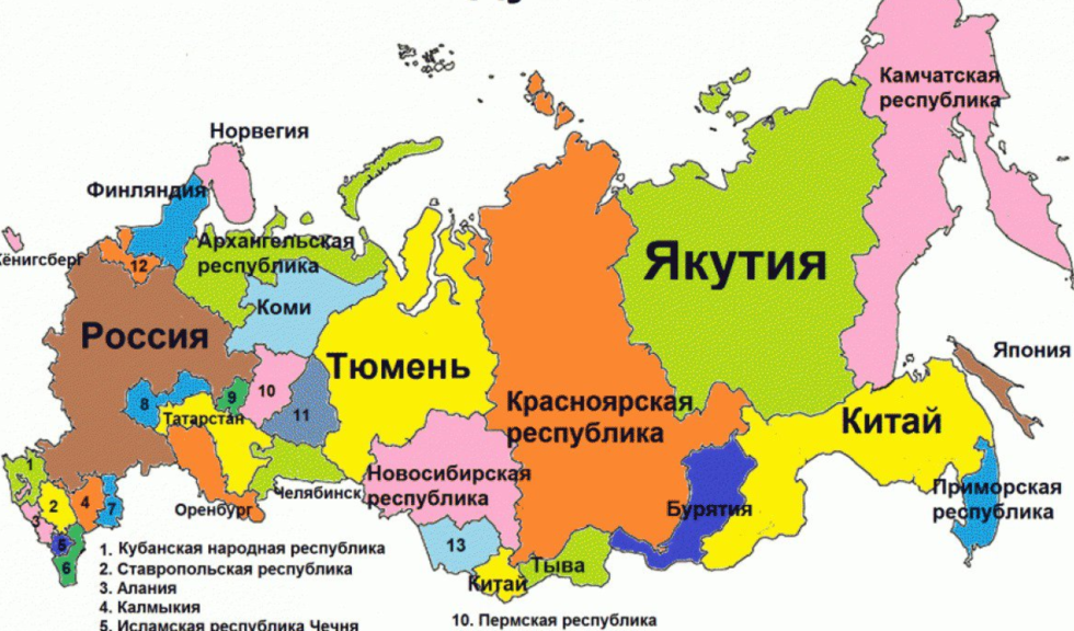 Rapor of Russia map 2025