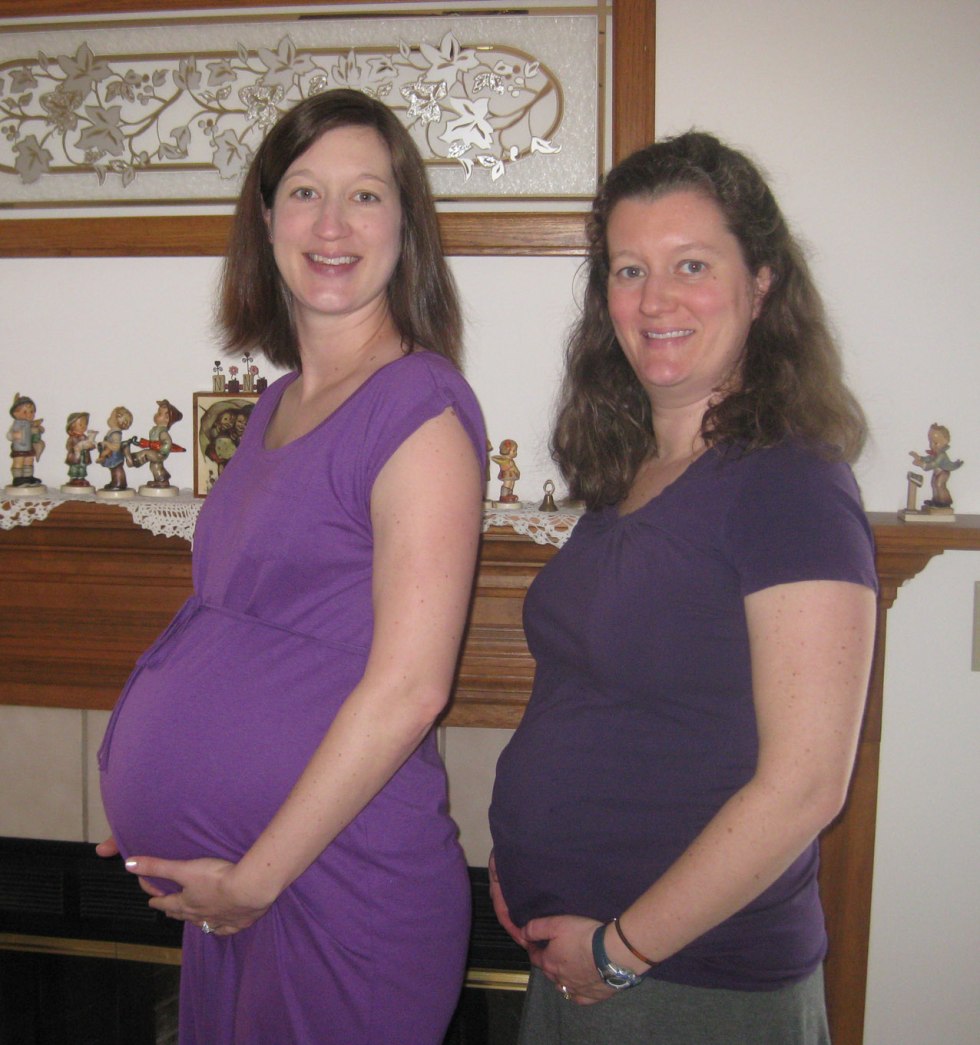 Mother and Daughter Pregonant