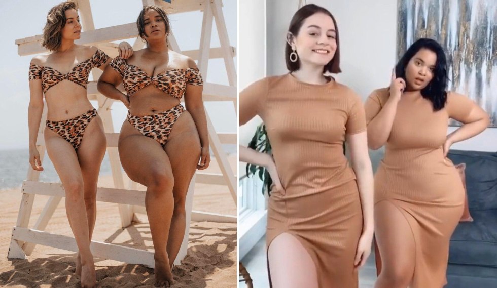 Naked Asian women in full height