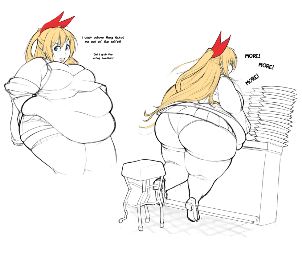 Chubby Belly Anime Weight Gain Comics