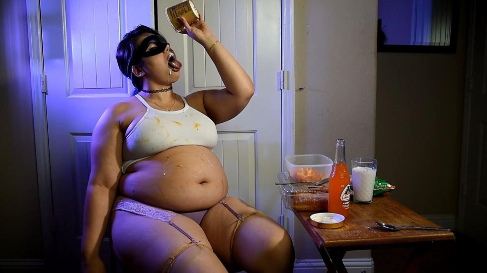 Chubby Belly in a swimsuit