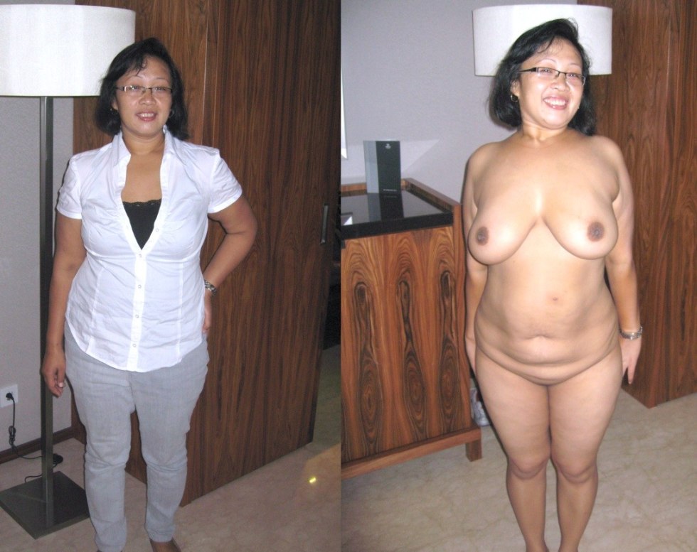 Asian Mature Dressed undressed (Sex