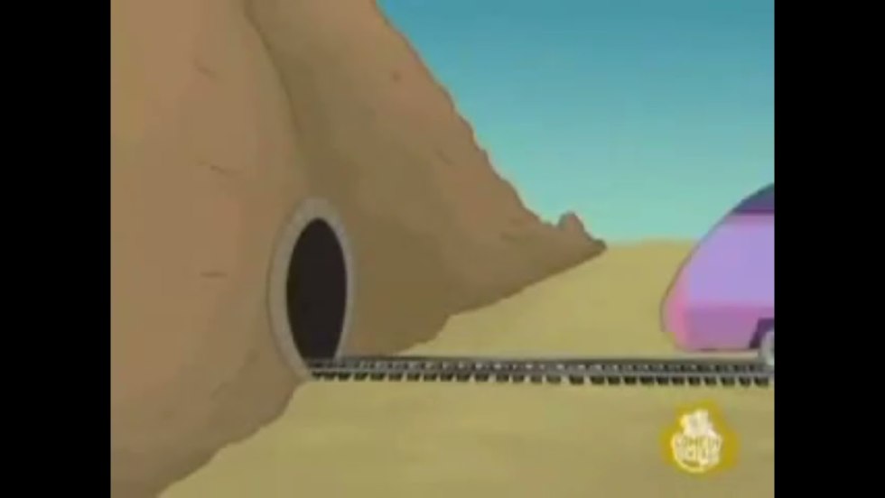 Gryffins train and tunnel