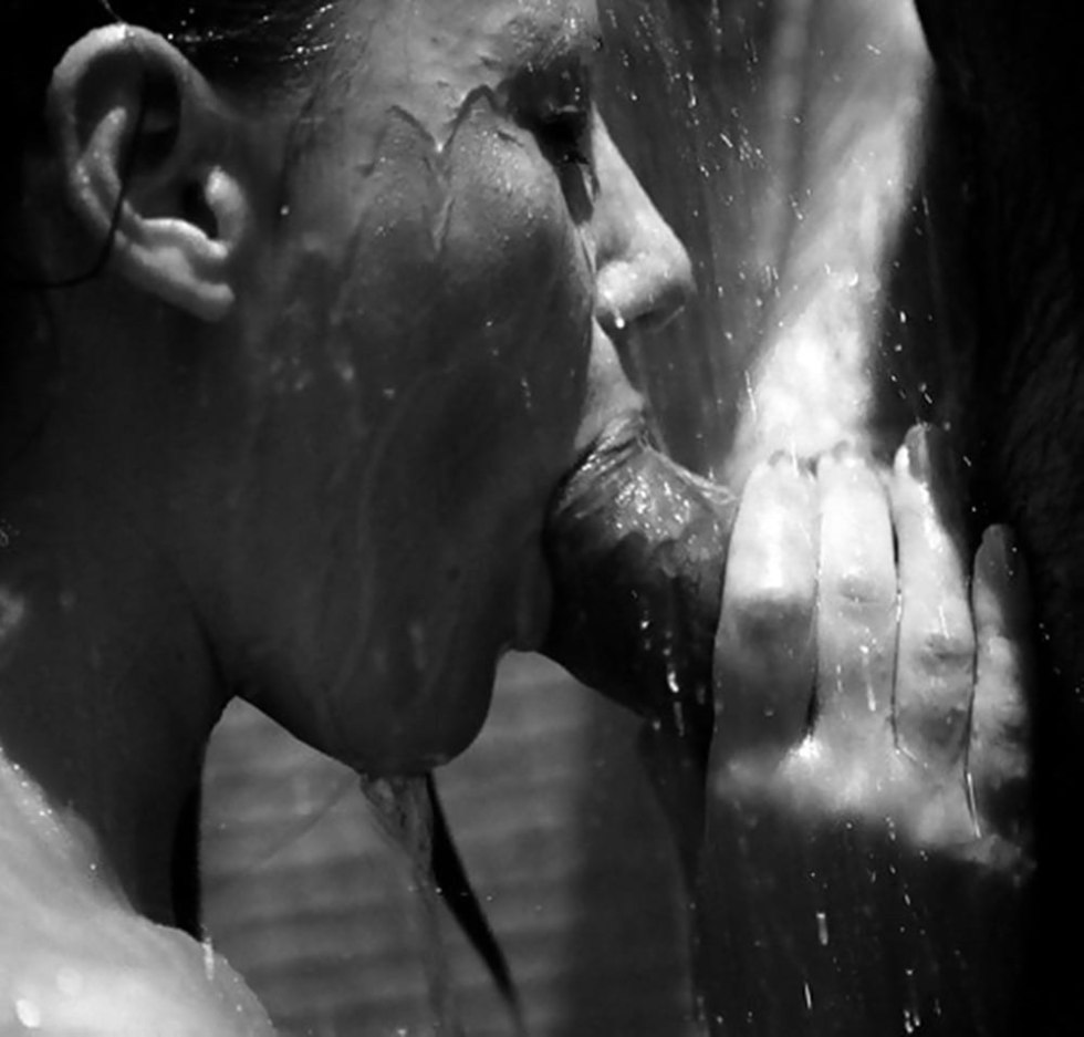 Black white hard in the mouth