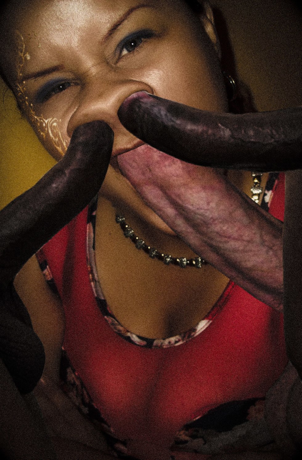 Porn actress with crooked nose