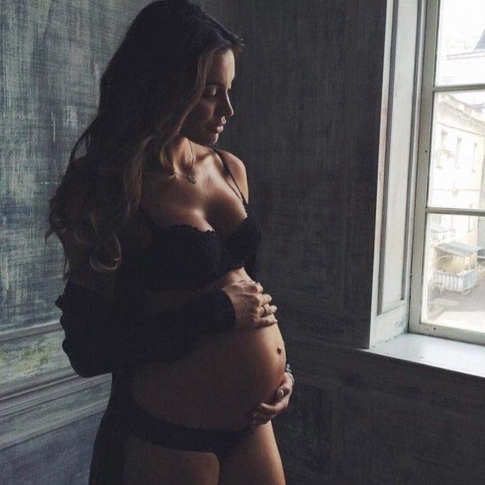 Pregnant woman and man