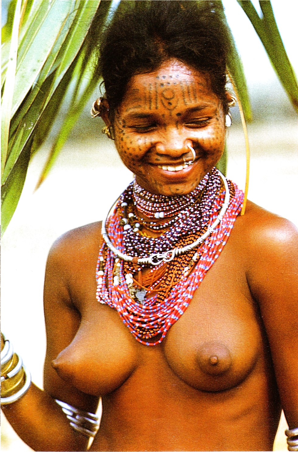 Naked women of the wild tribes of the Amazon