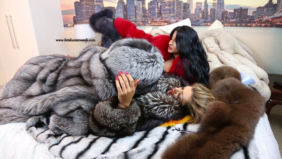 Lily Aldridge Fur Coat