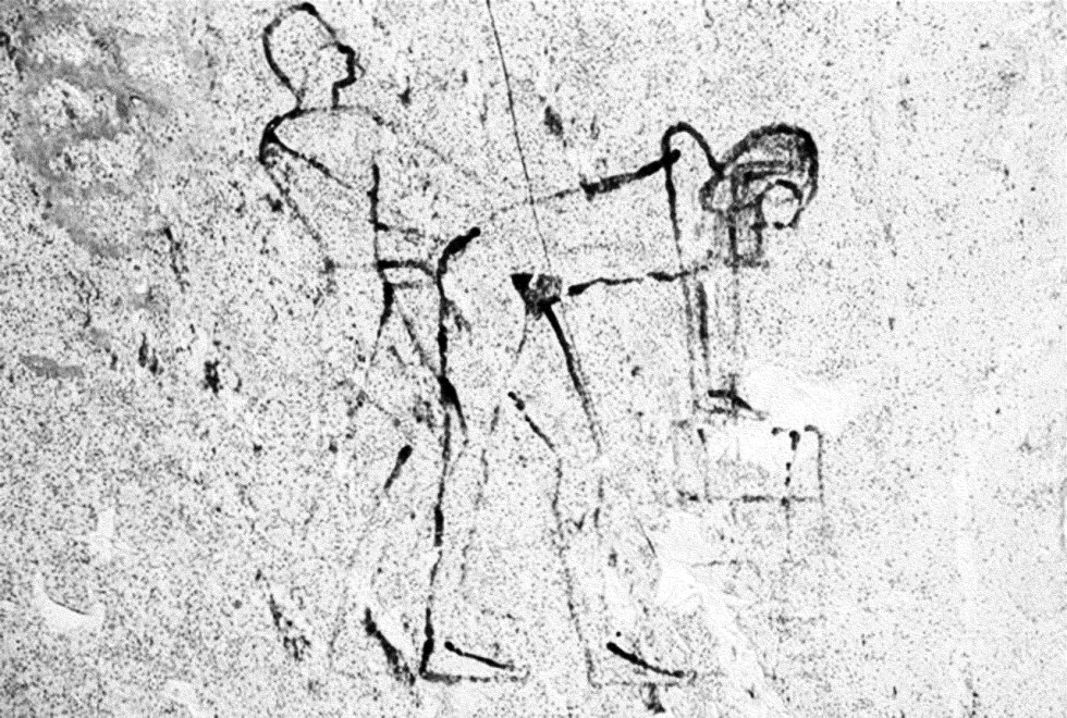 Passionate kiss in the neck