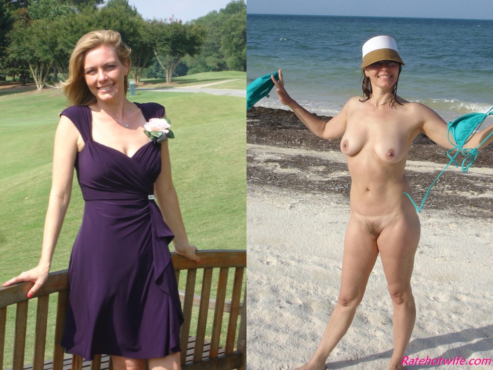 Dress undress in the Beach Spreading Pussy
