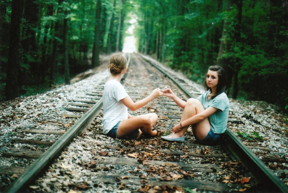 Photo shoot with a friend on the road