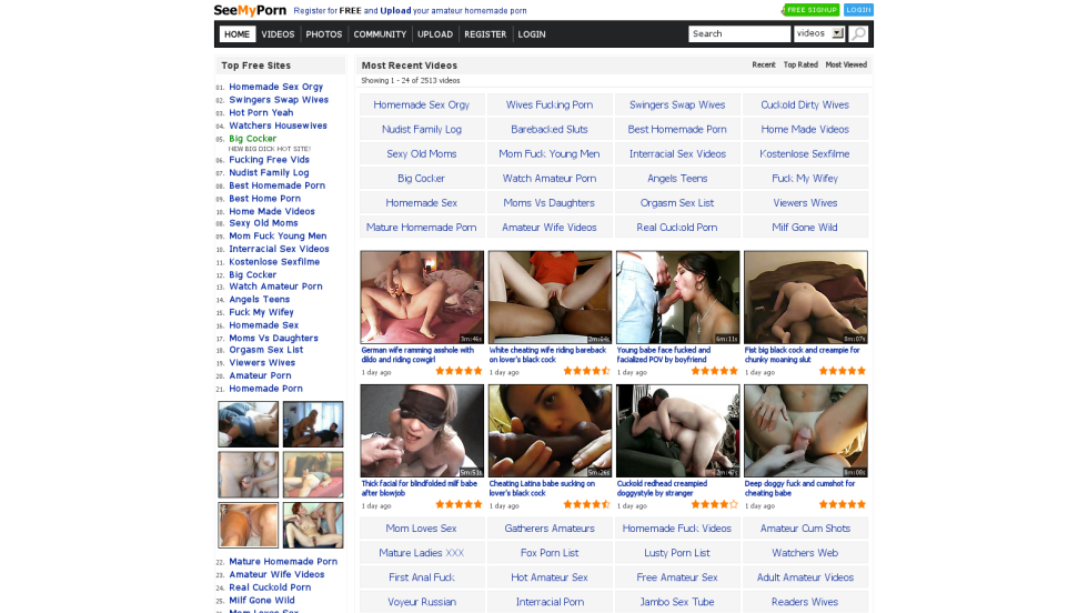 Screenshots from porn films