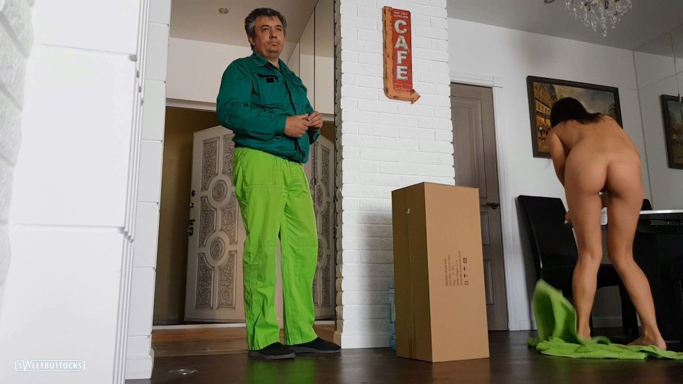 Naked women in a towel