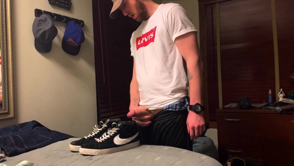 Sexy Jock Feet Cumshot in Nike Armax Sneakers