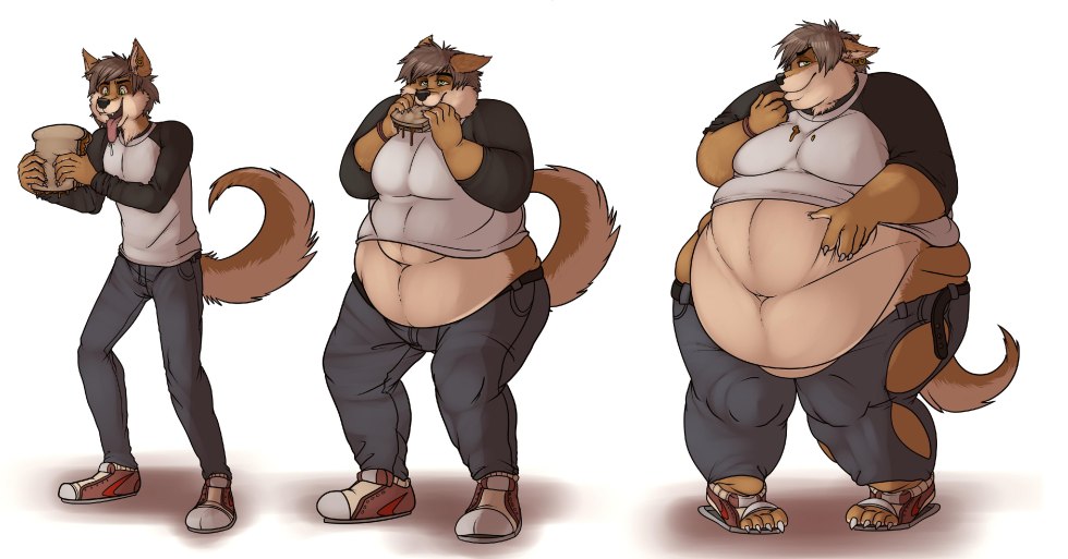 Masturbation of thick men