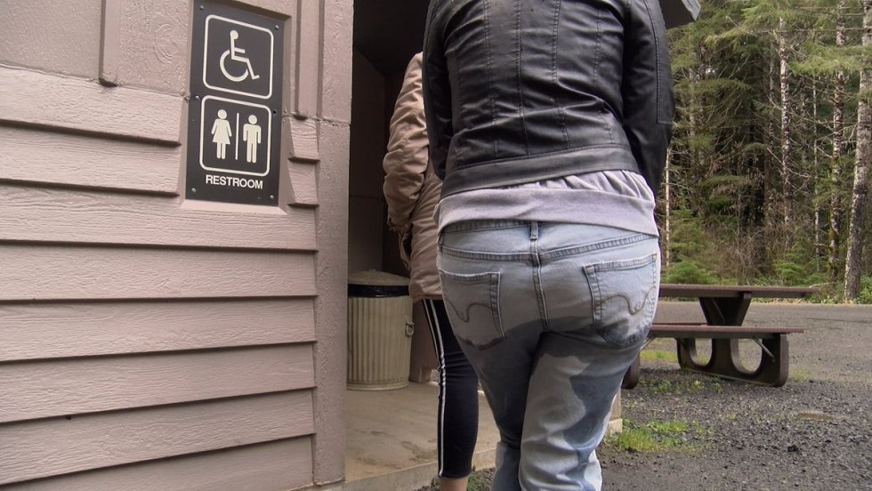 Stripping girls on the street