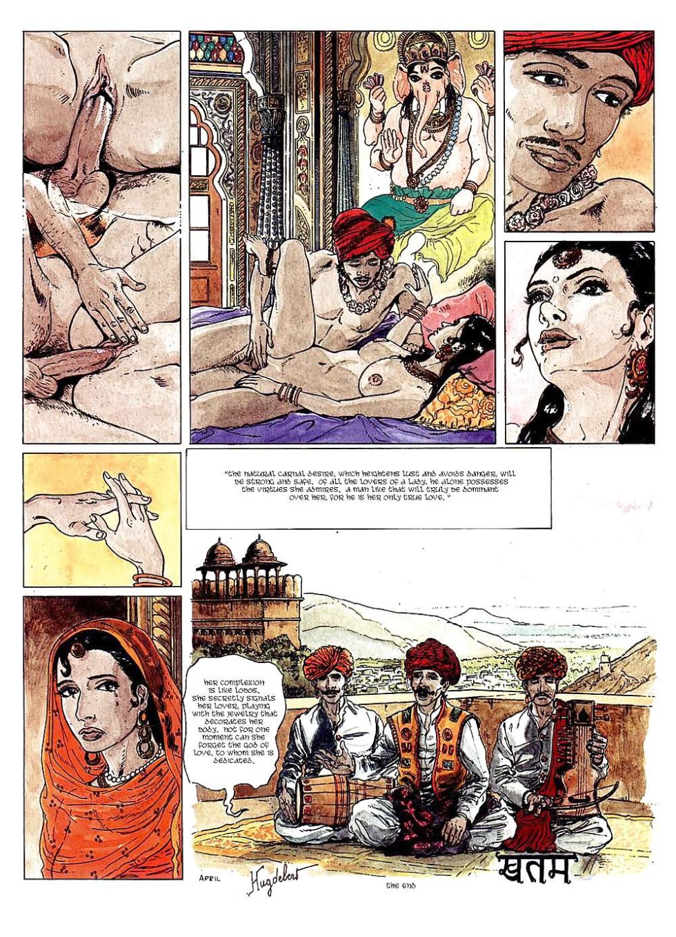 Passionate cunnilingus massage