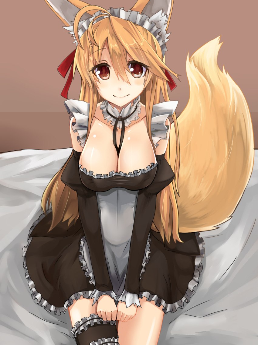 Anime Kitsune is maid