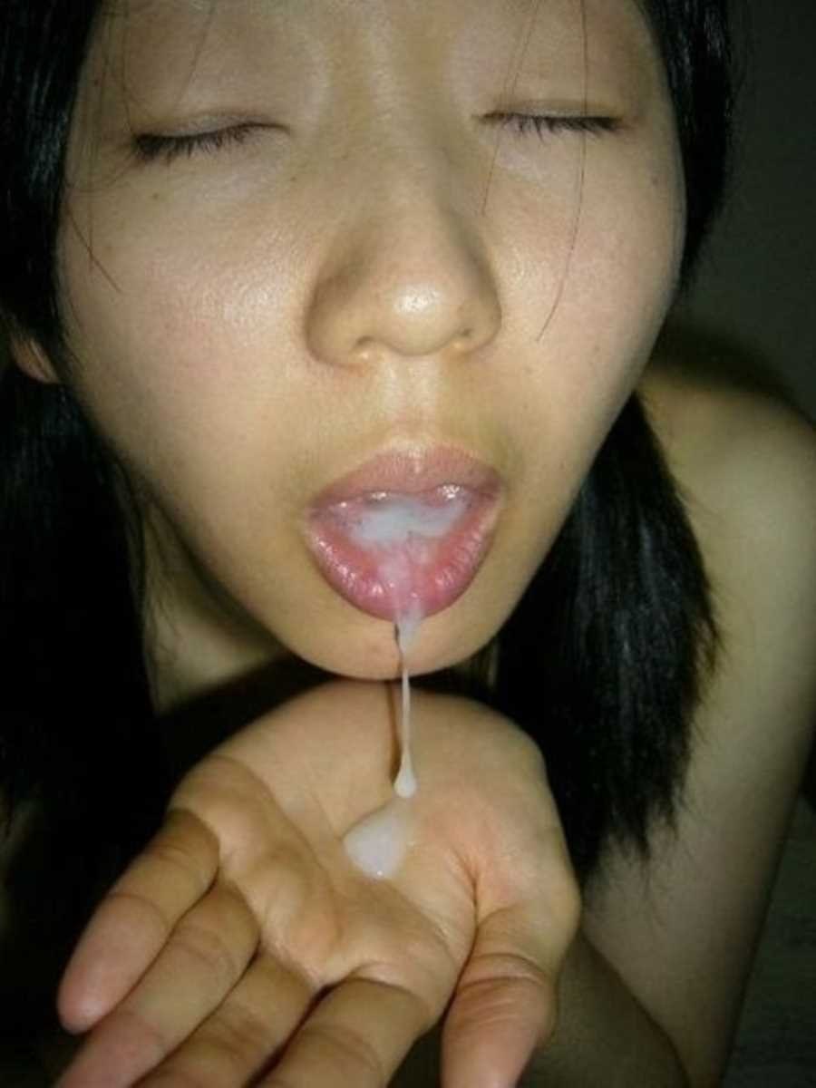 Asian condom in the mouth