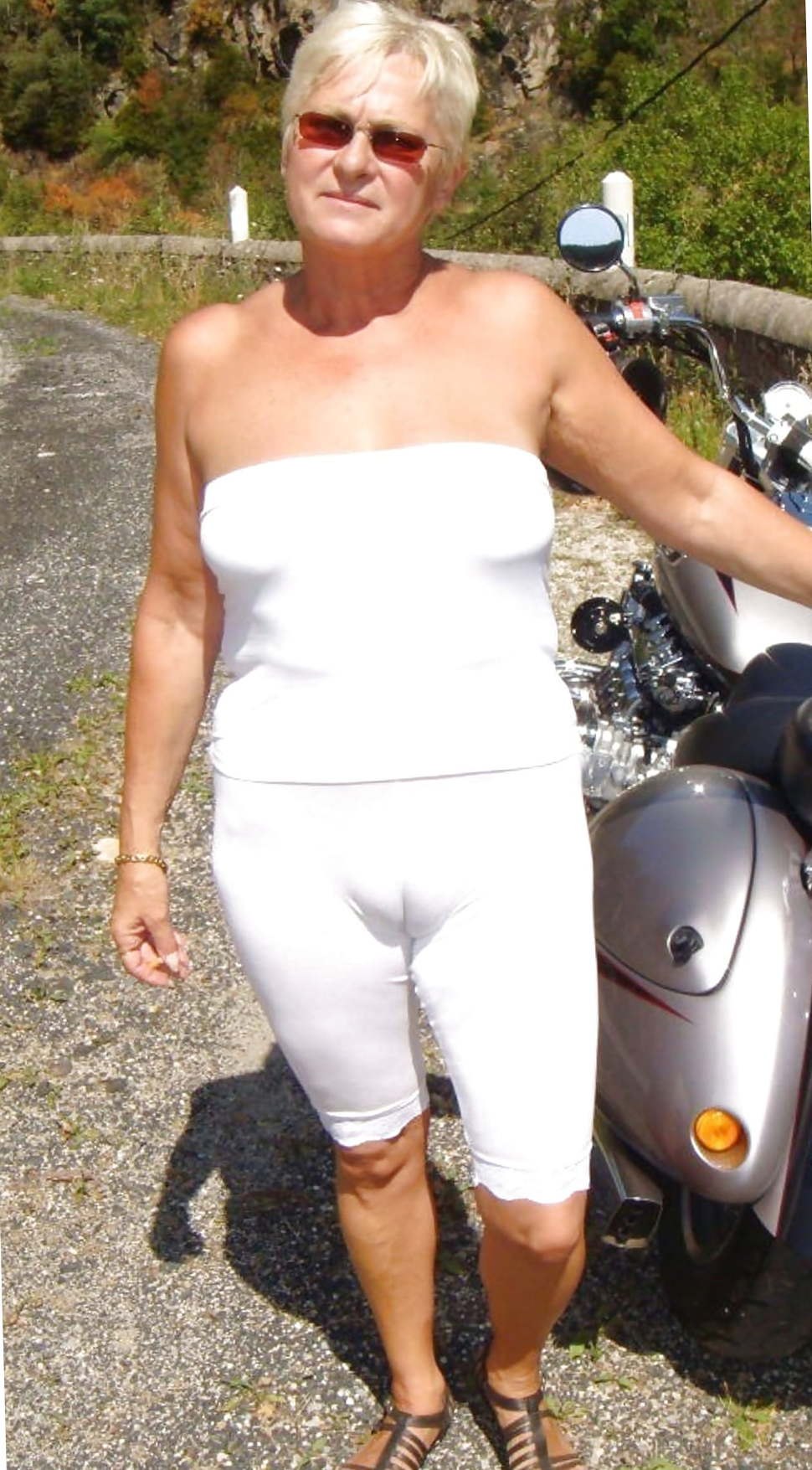 The body of an elderly woman