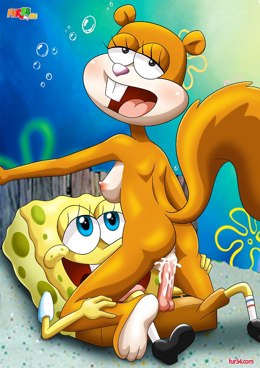 Sponge bob square pants naked Sandy XXX