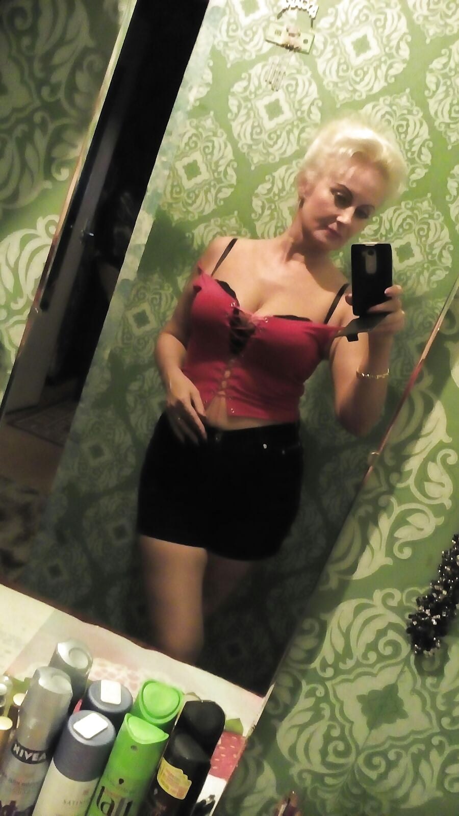 Selfies of an adult woman