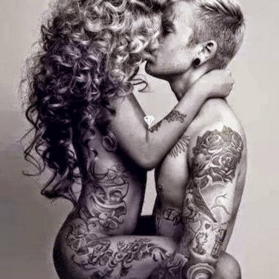 Tattoo man and woman