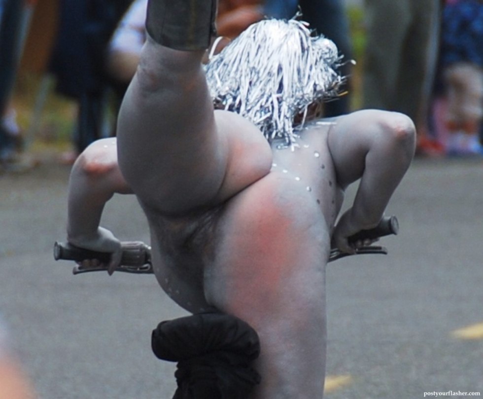 Parade of naked men and women