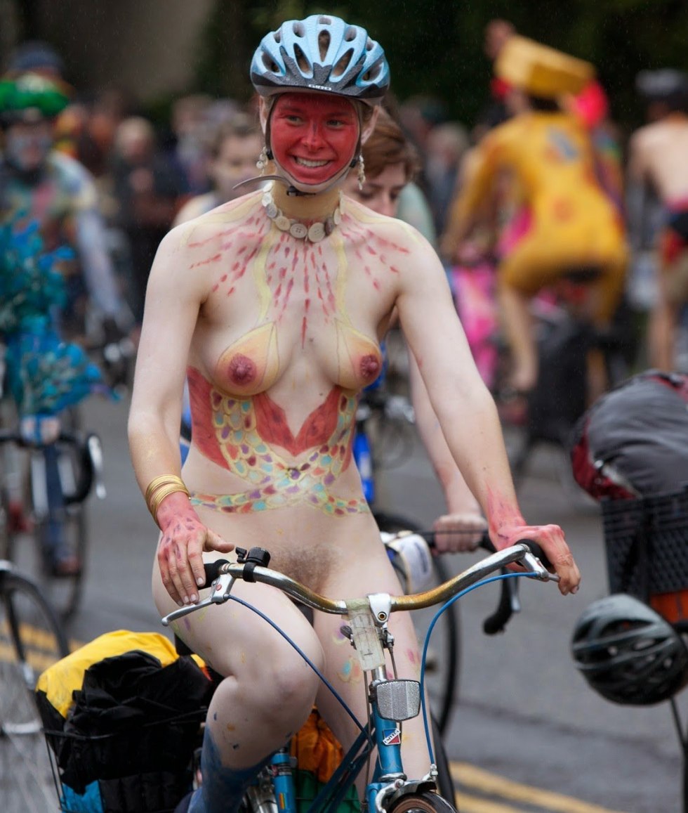 Naked women nudists for the festival