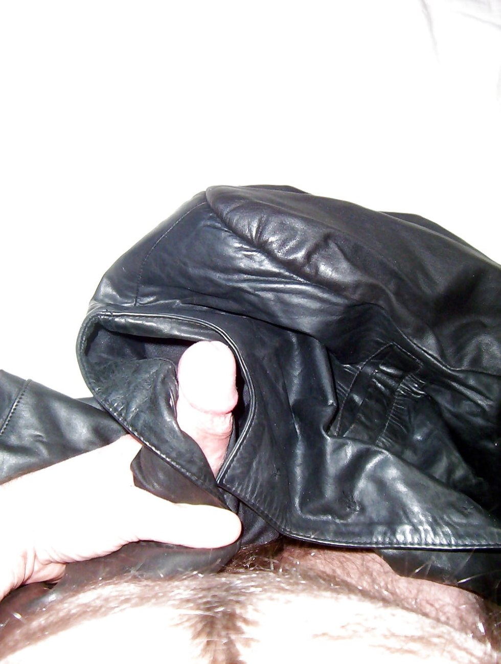 Cum on leather jacket xxx