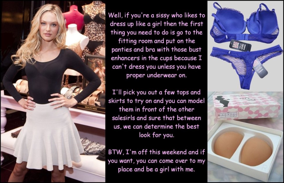 Big boobs in a blue dress