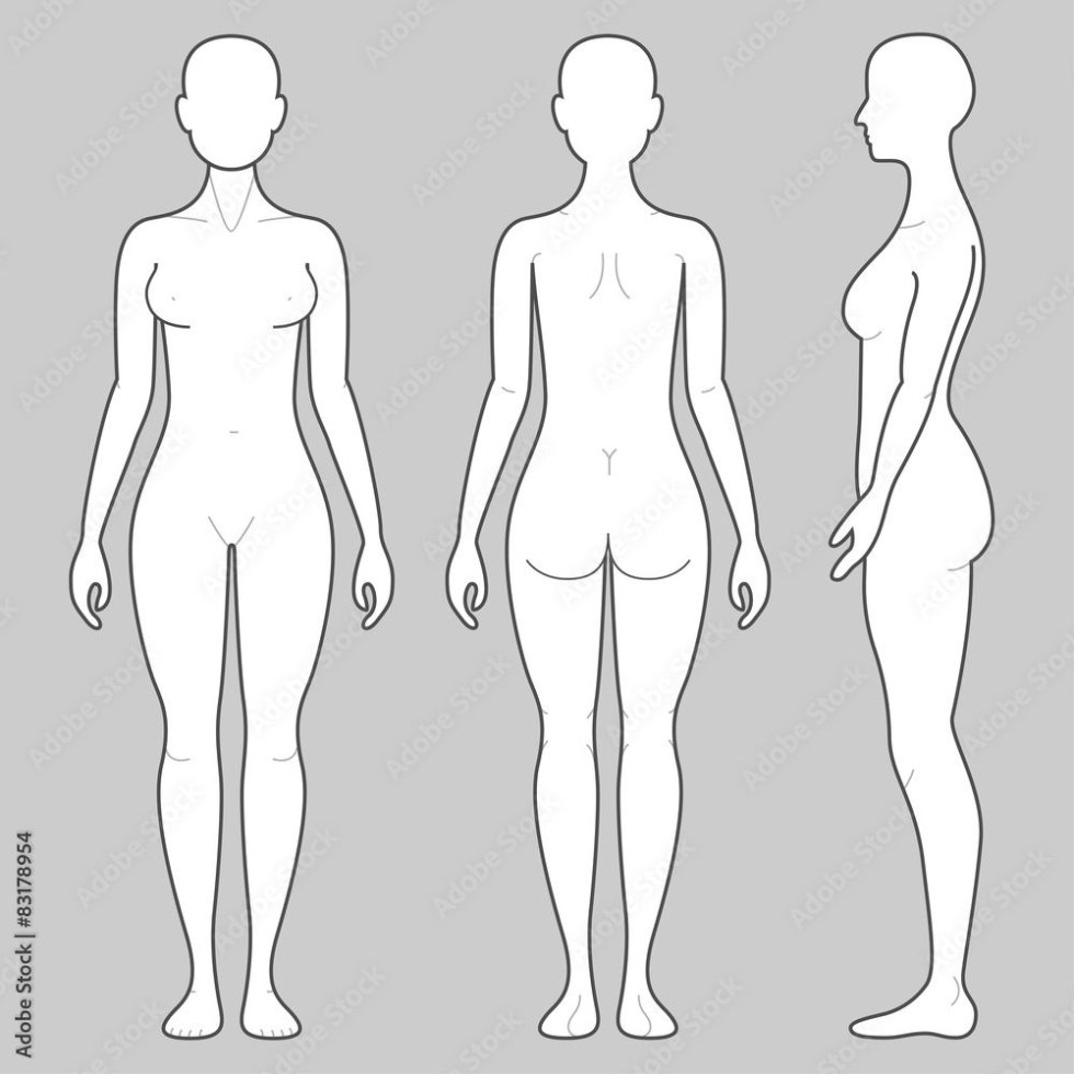 Girl View in front and side