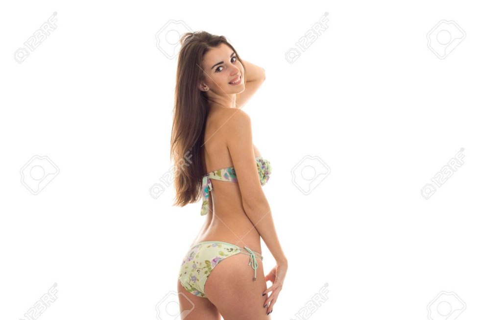 Girl in a swimsuit standing