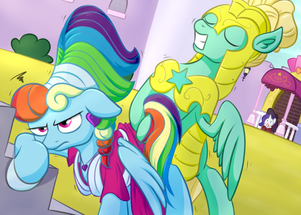 Rainbow Dash and Zephyr Breeze