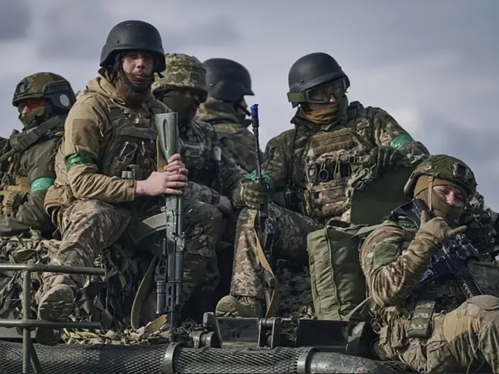 Ukrainian map attacked by Russia