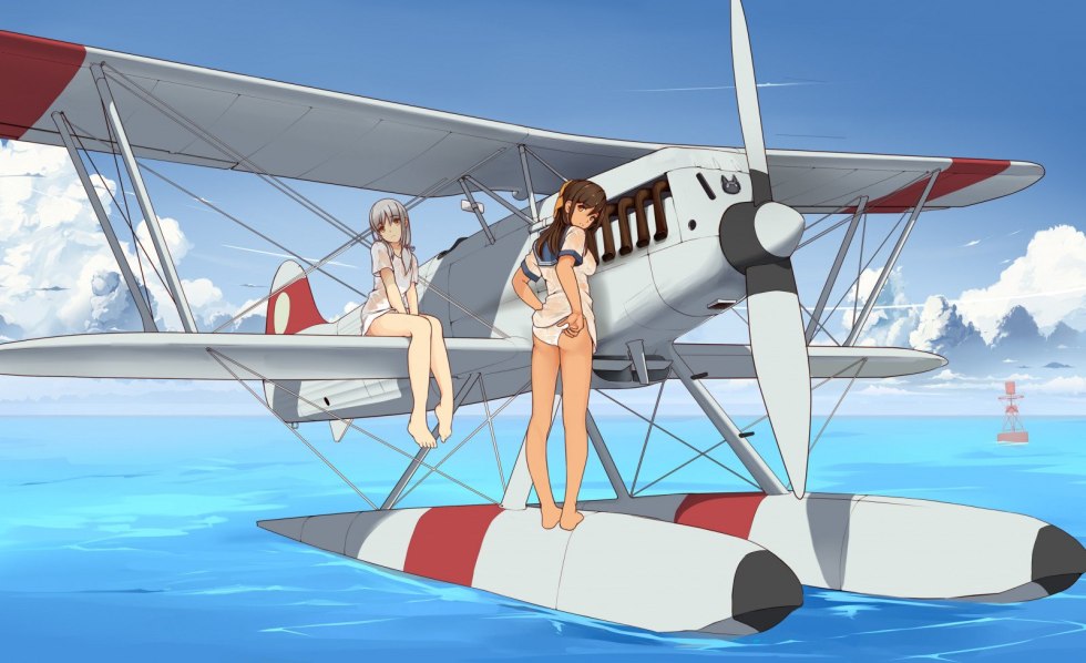 Anime girls and planes